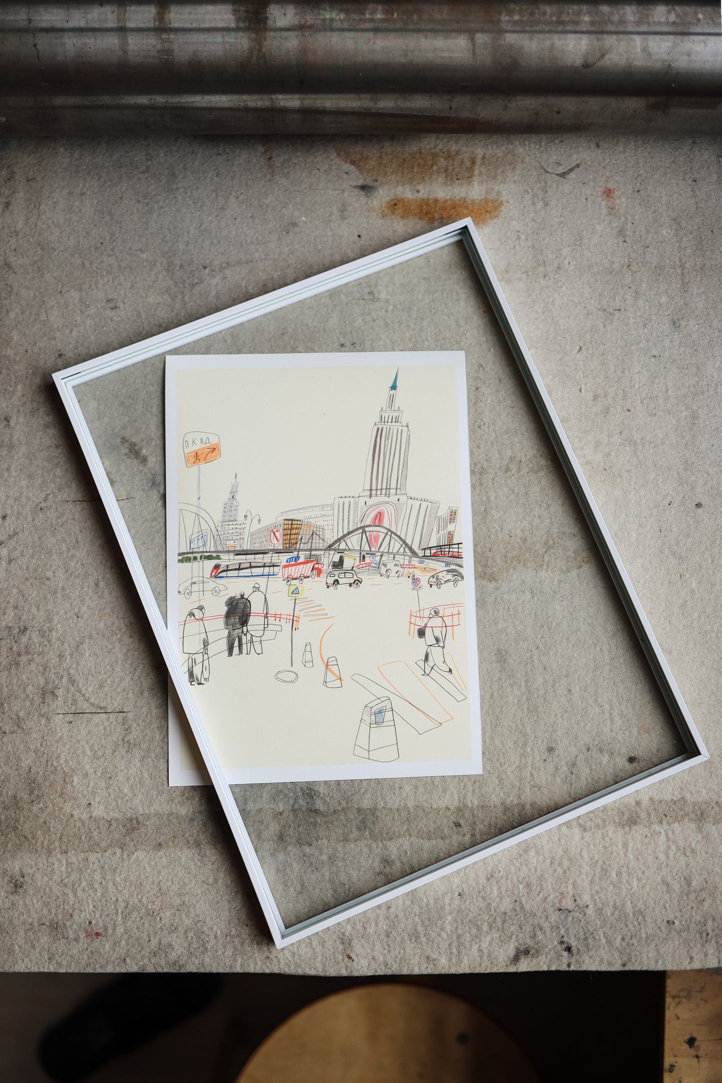 Leningradsky train station traffic