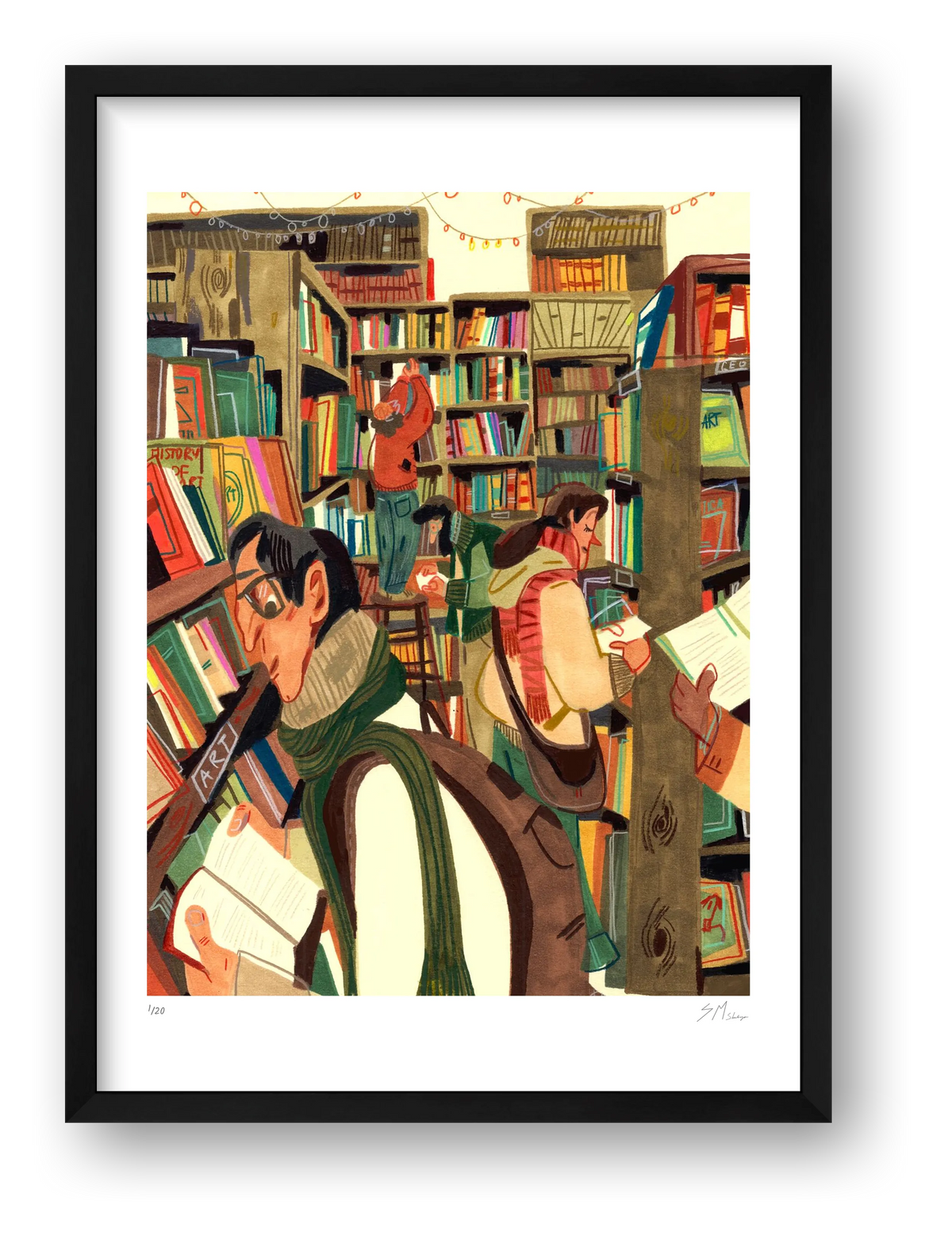 Lost Between Pages — framed