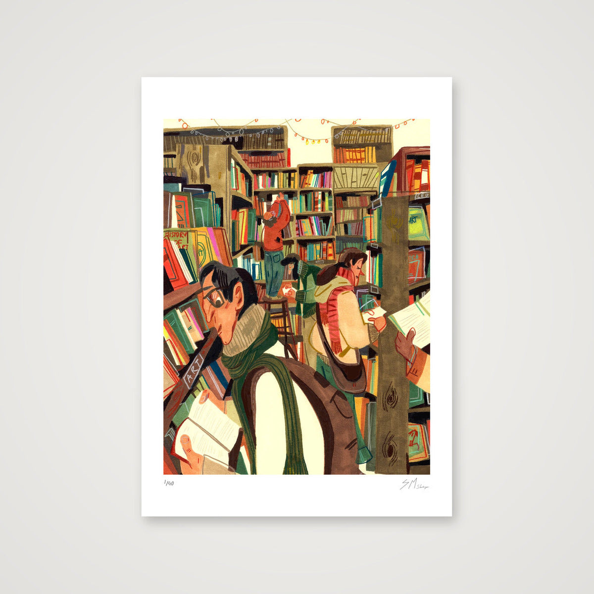 Lost Between Pages — A3 (30×42cm, 12×17") Print only