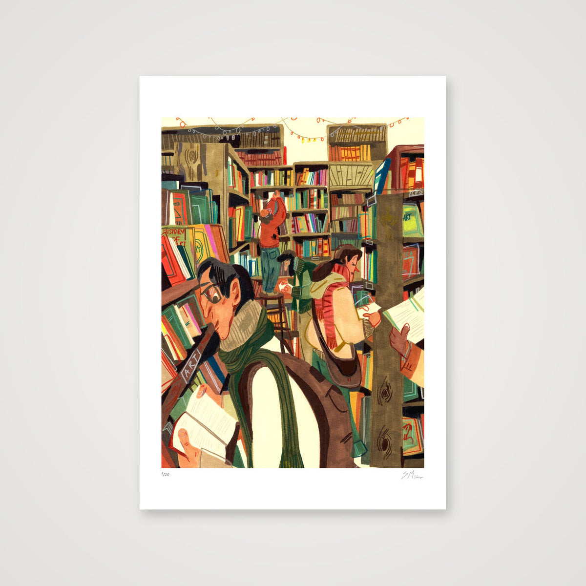 Lost Between Pages — A2 (42×59cm, 17×23") Print only
