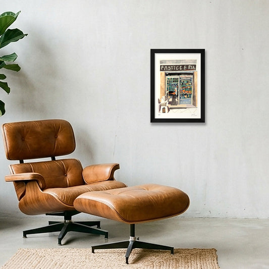 A Sweet Corner of Napoli — A4 (21×30cm, 8×12") Black Frame