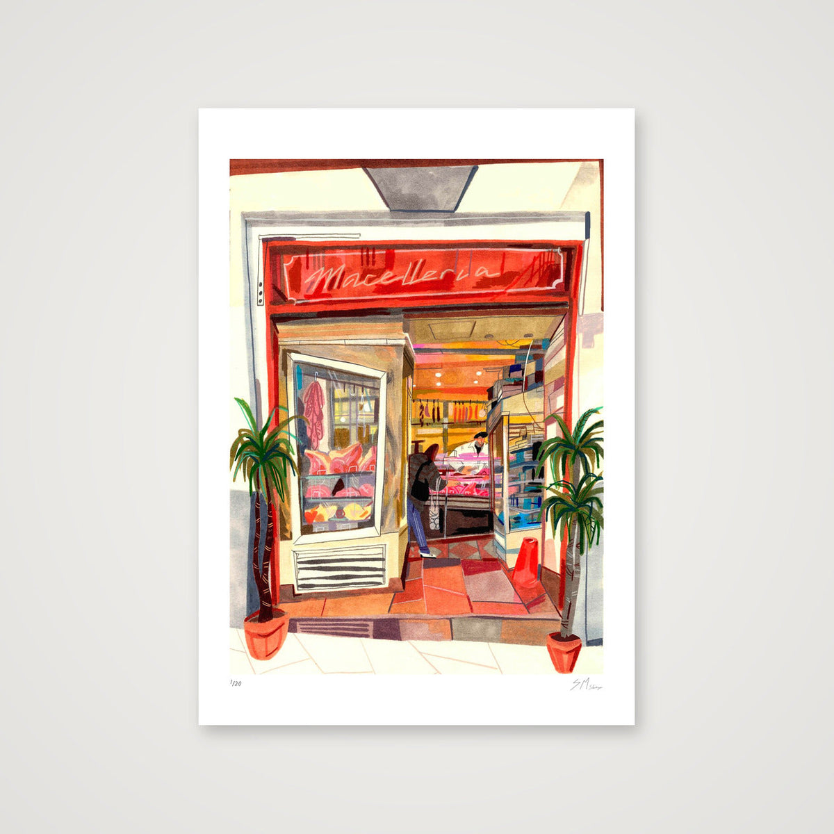 Macelleria a Napoli — A2 (42×59cm, 17×23") Print only