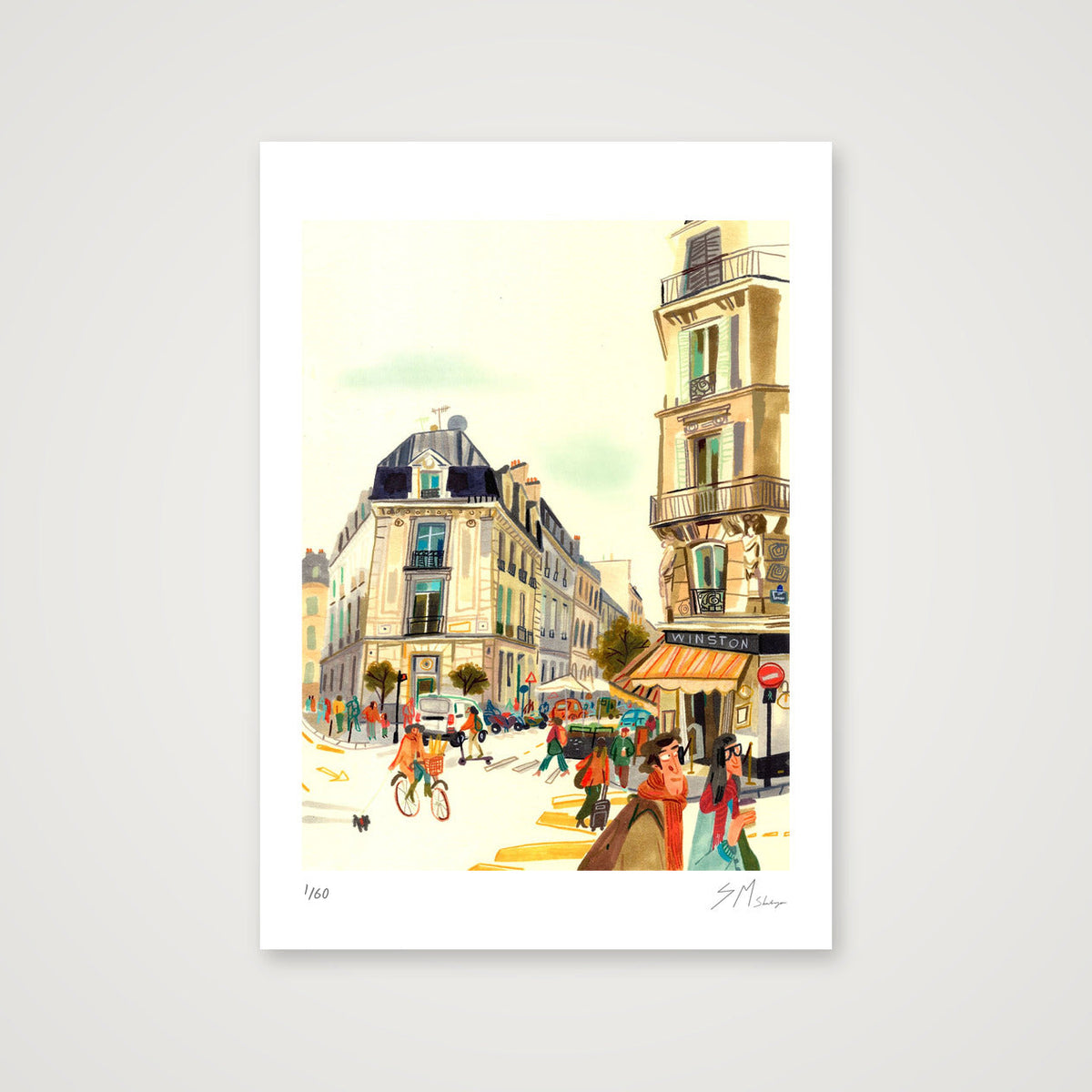 Autumn, Somewhere in Paris — A4 (21×30cm, 8×12") Print only