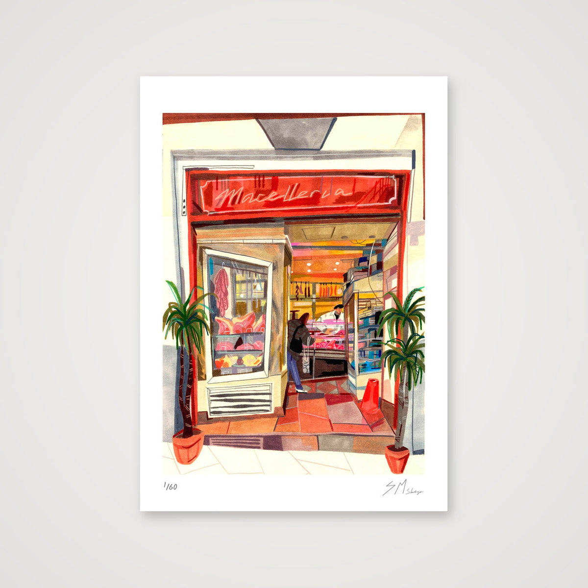 Macelleria a Napoli — A4 (21×30cm, 8×12") Print only