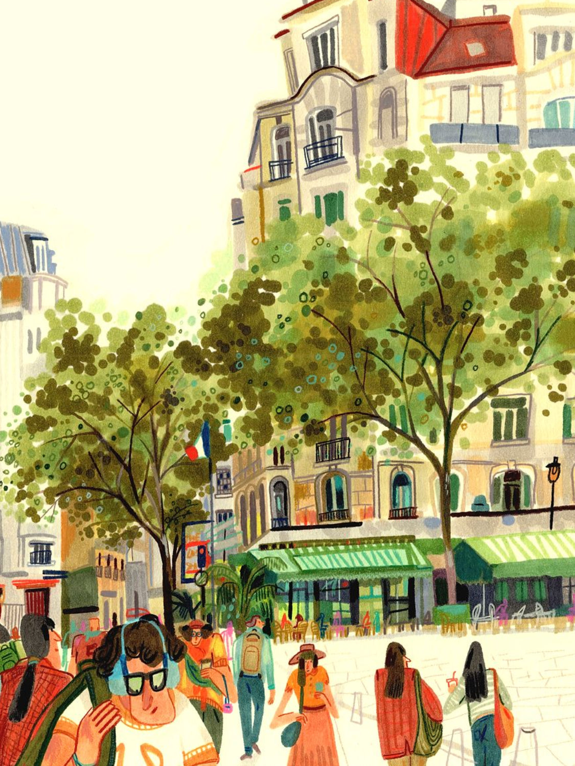 A Colorful Afternoon in Paris